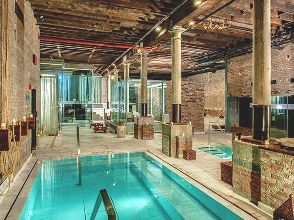 interior spa aire hotel ancient baths almeria