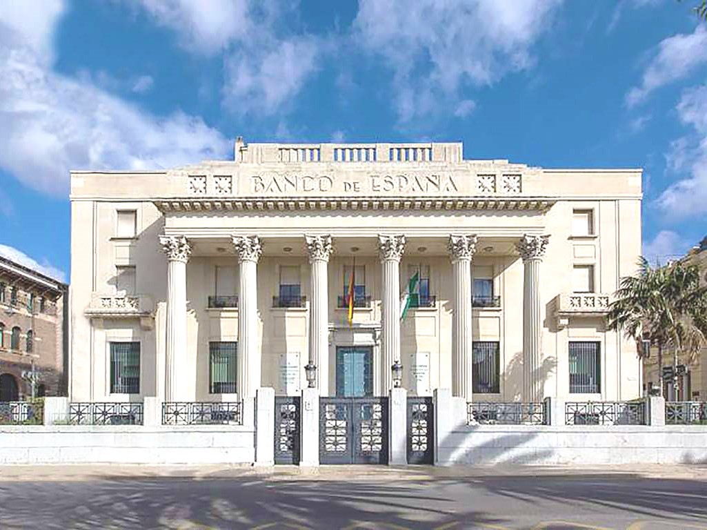 Entrada banco de españa de Málaga