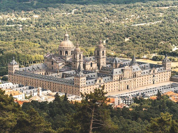 Vista aérea del Monasterio de San Lorenzo del Escorial