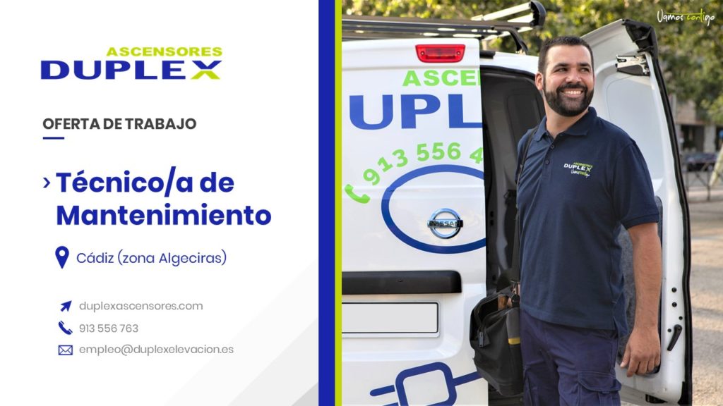 Detalles de oferta de trabajo como técnico de mantenimiento en Cádiz