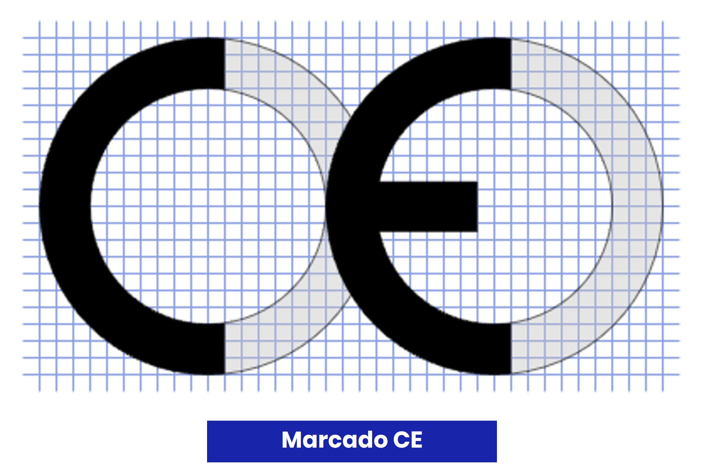Requisitos de forma, color y separación que deben cumplir las letras del marcado CE