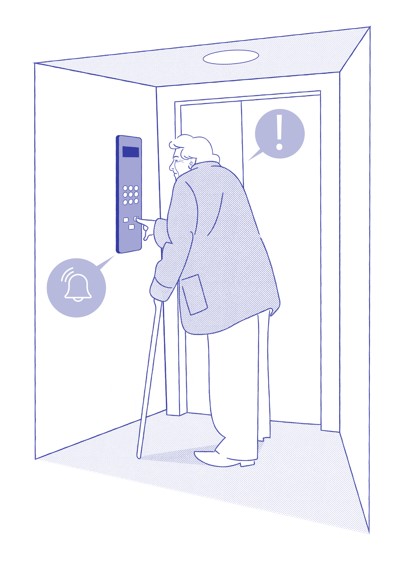 Comunicación bidireccional en cabina de un ascensor